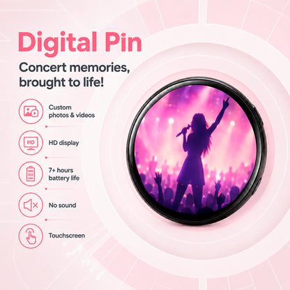 Pin digital para concierto